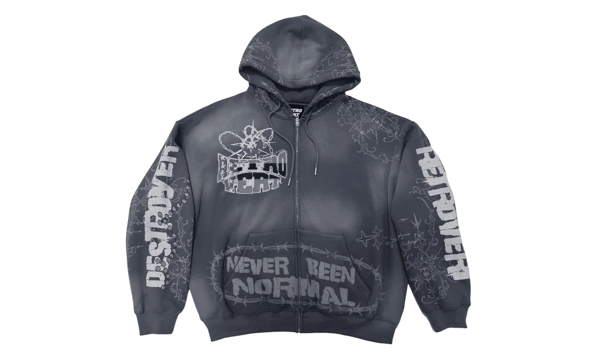 Destroyer Zip Up Hoodie "Black" RET006