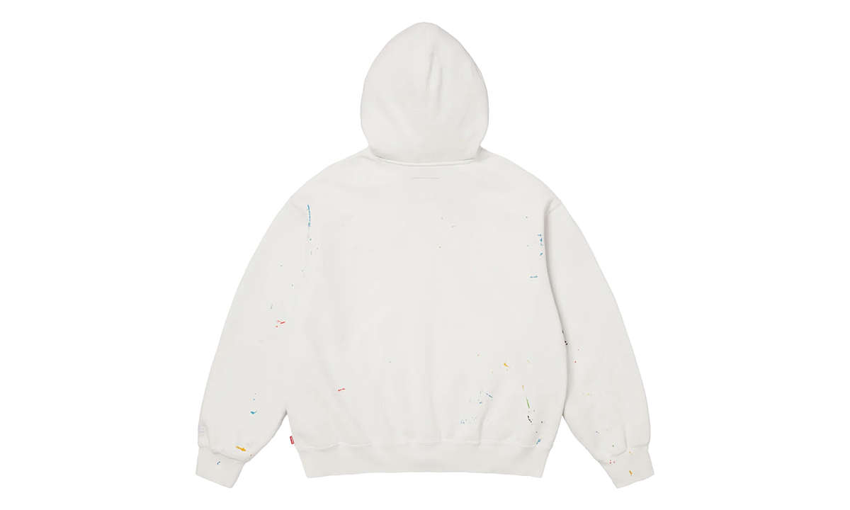 MM6 Maison Margiela Box Logo Zip Up Sweatshirt "SS26 - White" SU27171