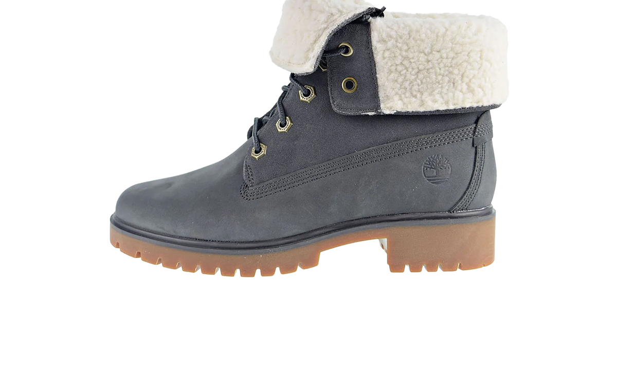 Jayne WP Fleece Fold Down Boot WMNS "Dark Grey Nubuck" TB0A1SGI