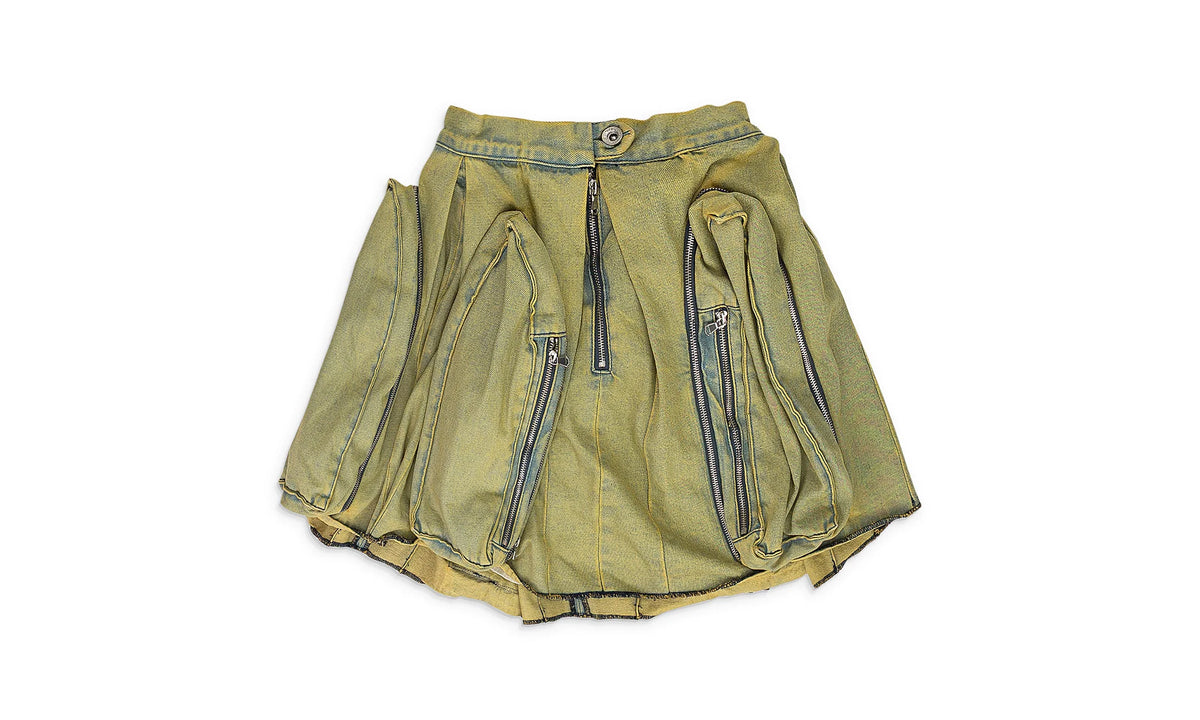 WINDOW POCKET CARGO MAXI SKIRT "GREEN" 3120140011SS24