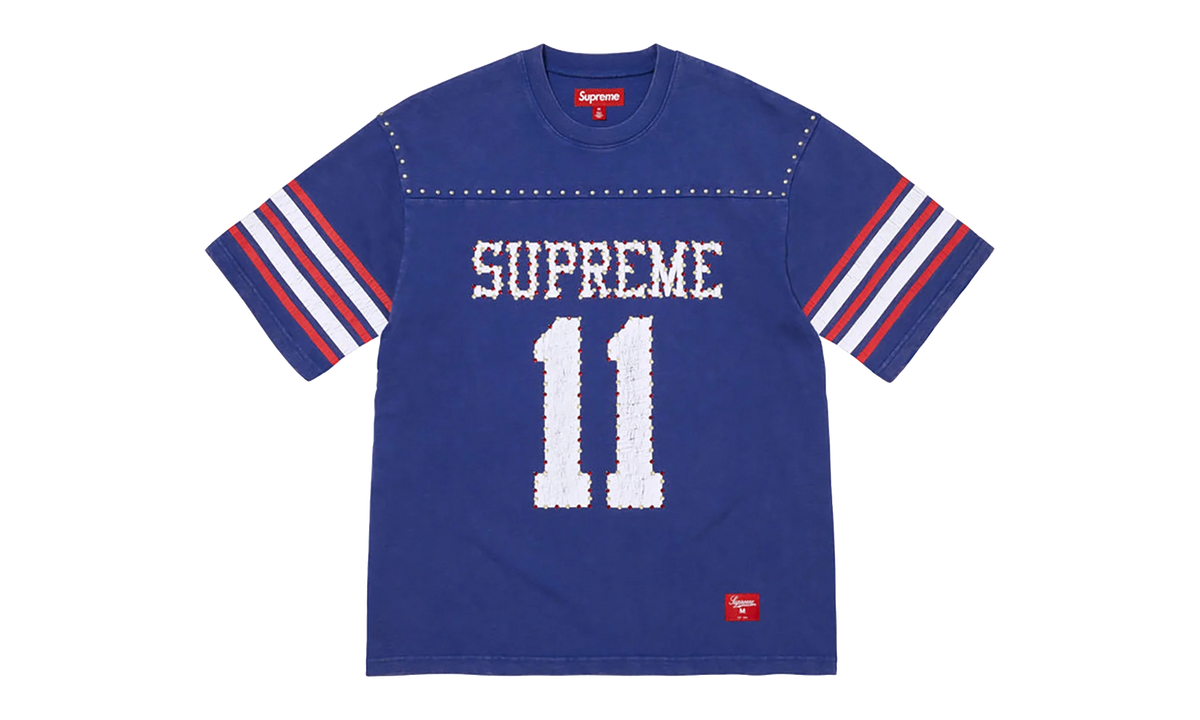 Studded S/S Football Top "SS26 - blue" SU27033