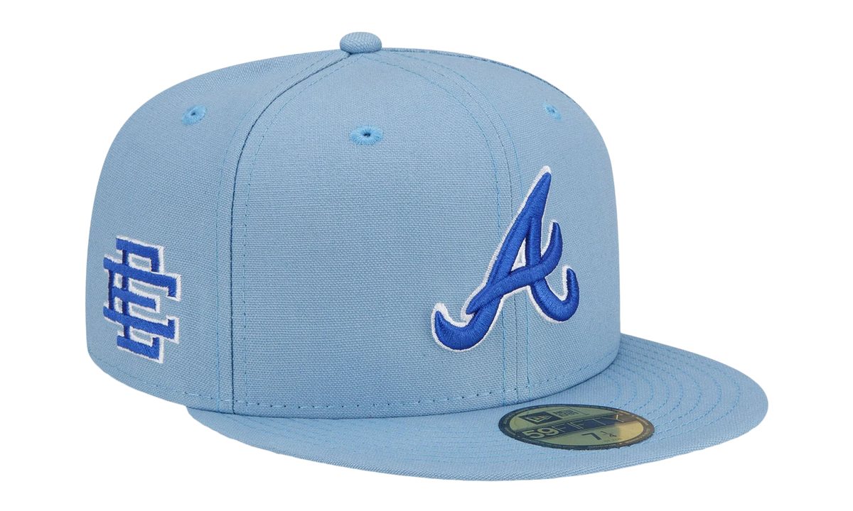 59FIFTY MLB ATLANTA BRAVES FITTED HAT "ERIC EMANUEL - Light Blue" EE433