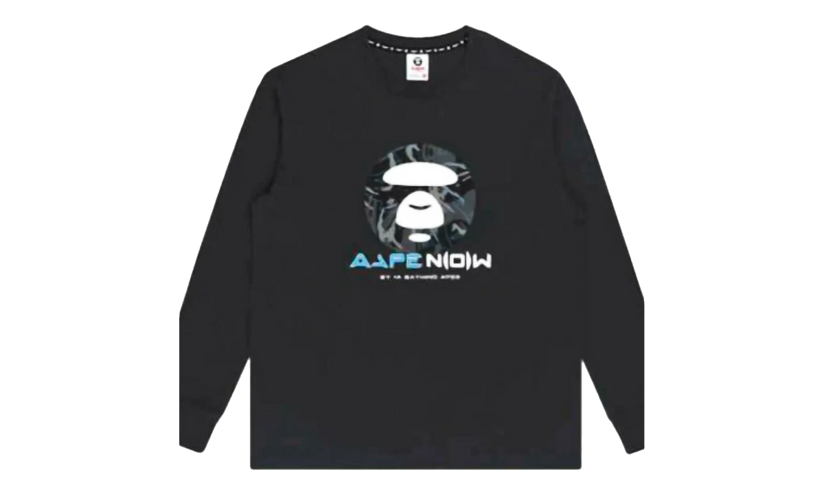 AAPE AAPENOW Long Sleeve Sweatshirt "Black" JXBJB6DZK