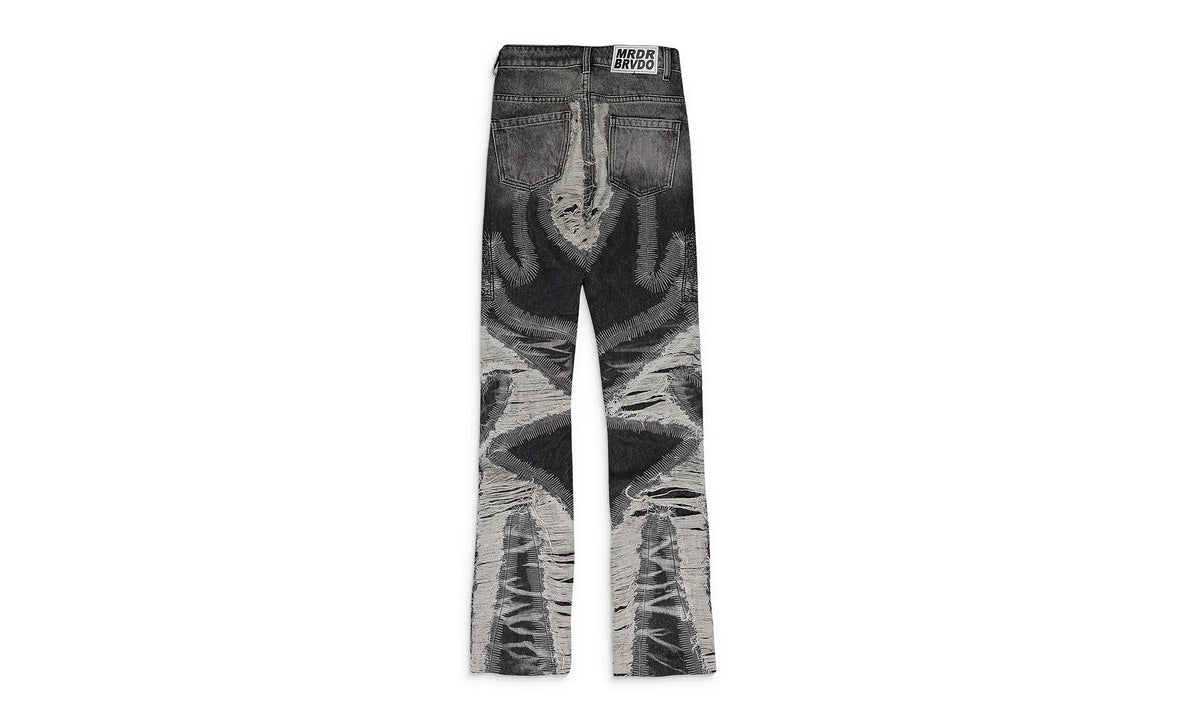 PATH WIDE-LEG JEANS "BLACK" 11200800002AW23