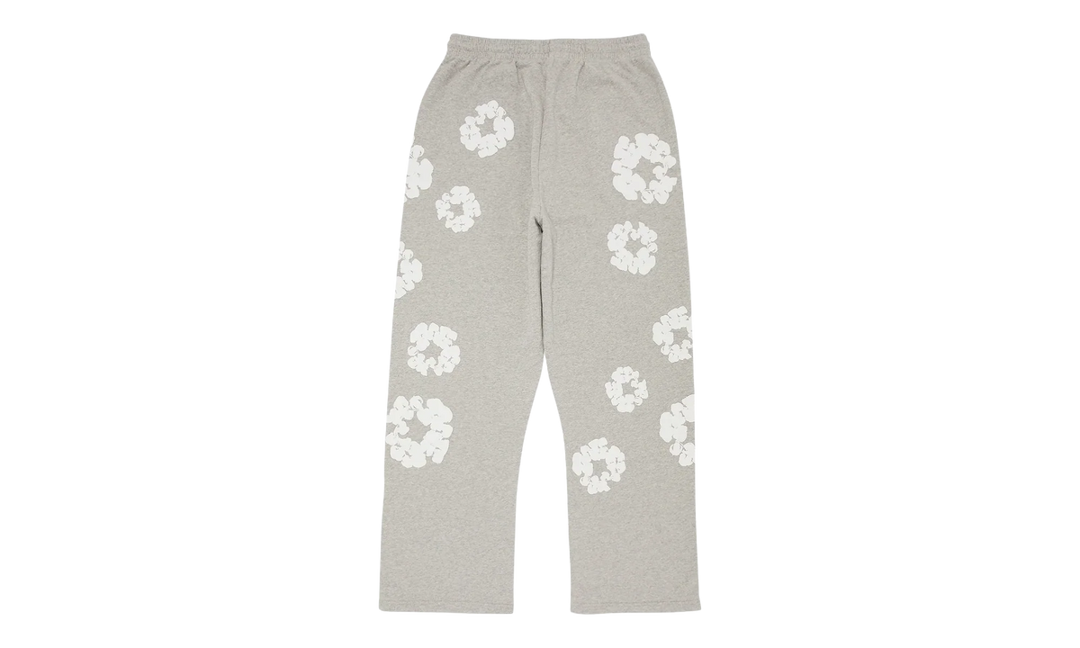 Cotton Wreath Open Hem Sweatpants "Grey" DT415