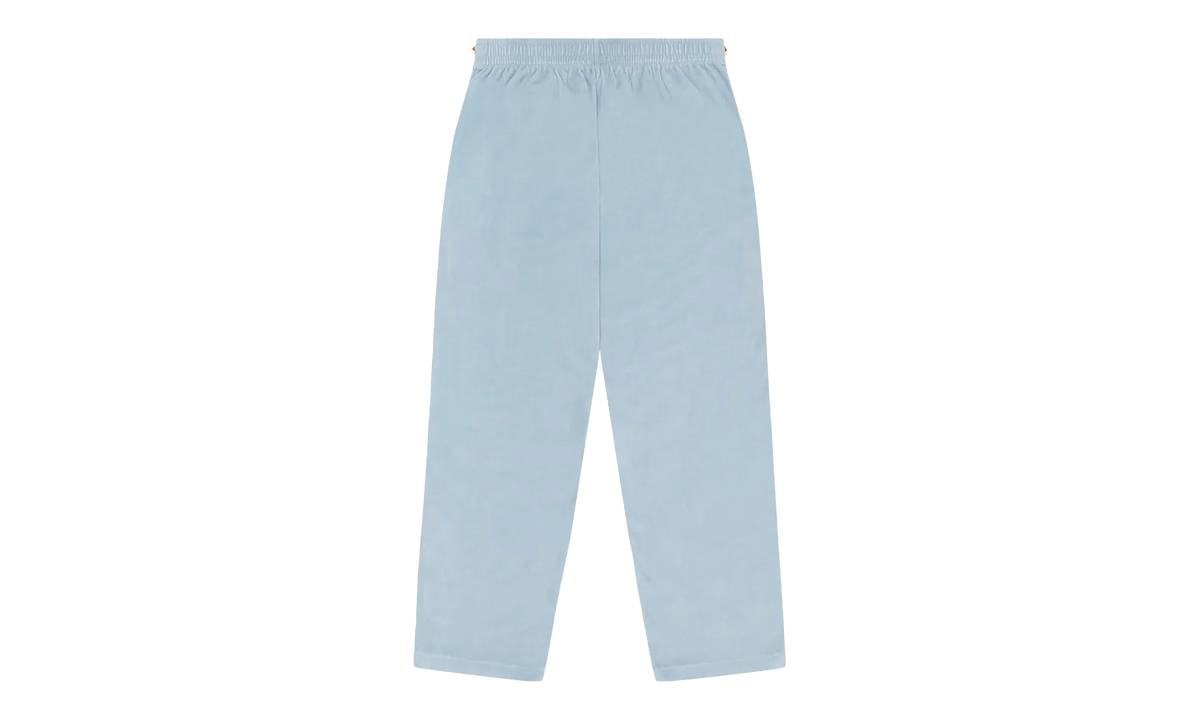 5Q Zip Velour Warmup Track Pants "Light Blue" DT434