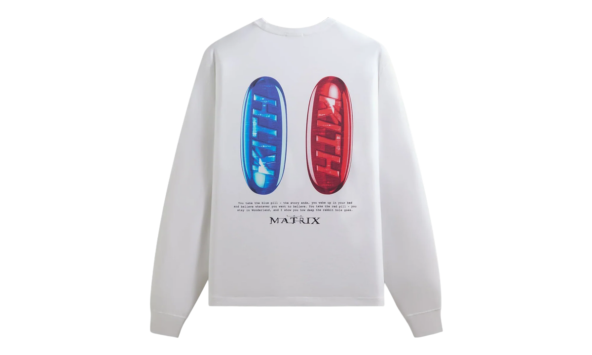 The Matrix Red Pill Blue Pill Long Sleeve Tee "White" KHM035058 101