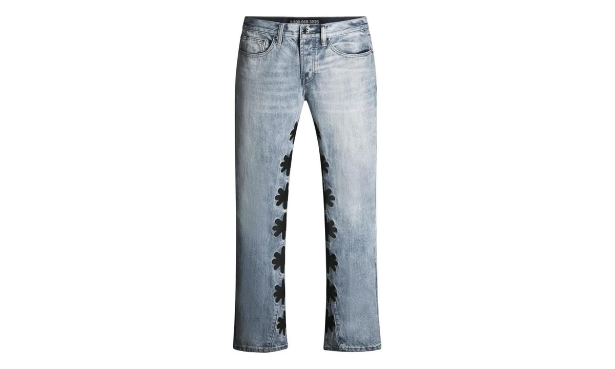 Drkshdws Light Wash Denim Pants "Black" 10032646