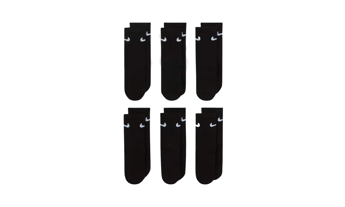Dri-FIT Performance Basics Crew Socks (6 Pairs) GS "Black" UN0019 023