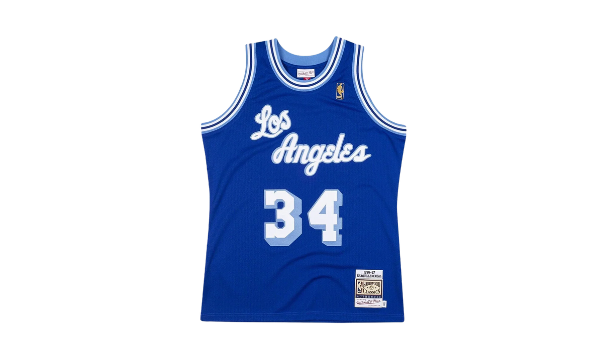 NBA Shaquille O'Neal Authentic Jersey "1996 Los Angeles Lakers - Royal" AJY4CP19140 LALROYA96SON