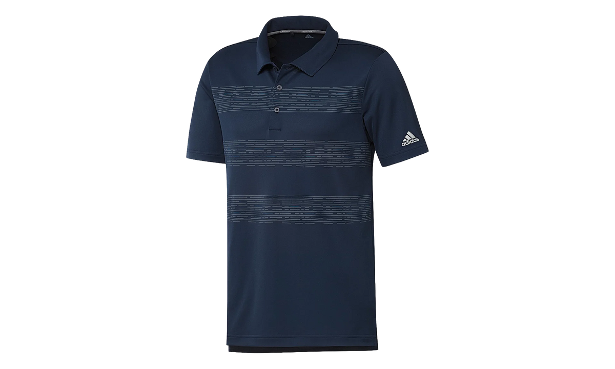 3-STRIPE PRINT GOLF POLO "Collegiate Navy" DZ8533