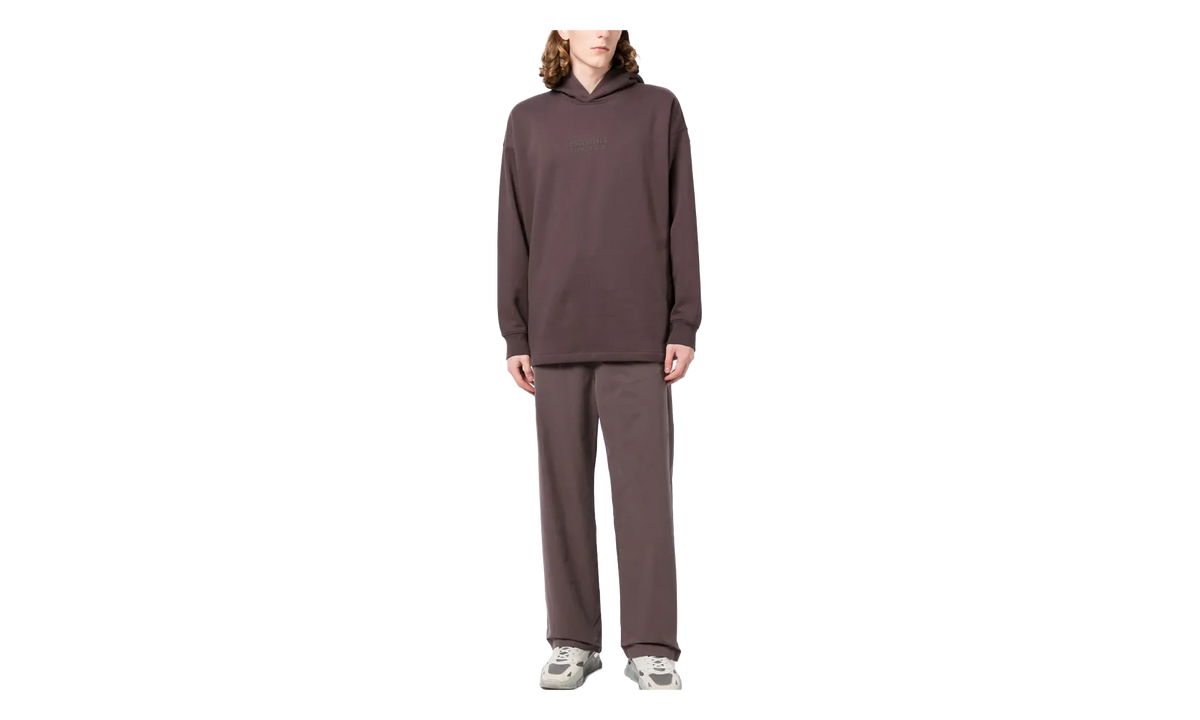 Relaxed Hooded Sweatshirt "Plum" 192BT222095F