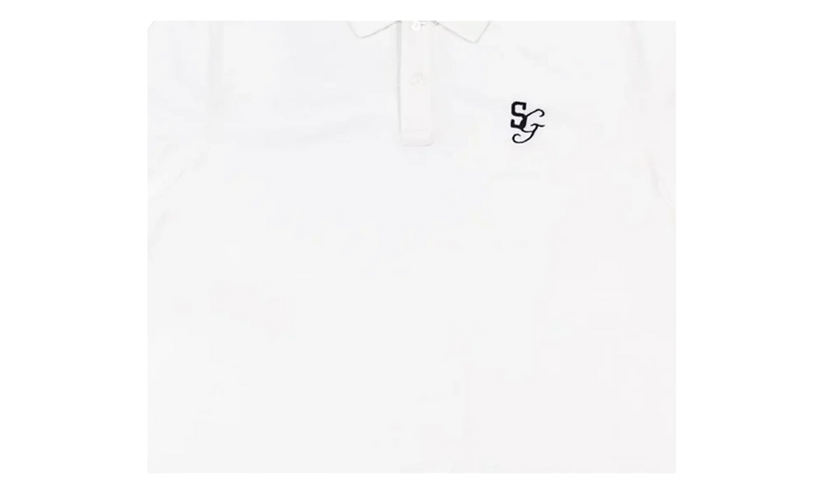 Frankie Polo Short Sleeve T-Shirt "White" SMT09 1WHT