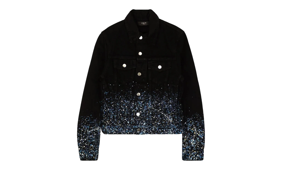 Black Crystal Painter Trucker Jacket "Black" AMIRI BLACK CRYSTAL PAINTER TRUCKER