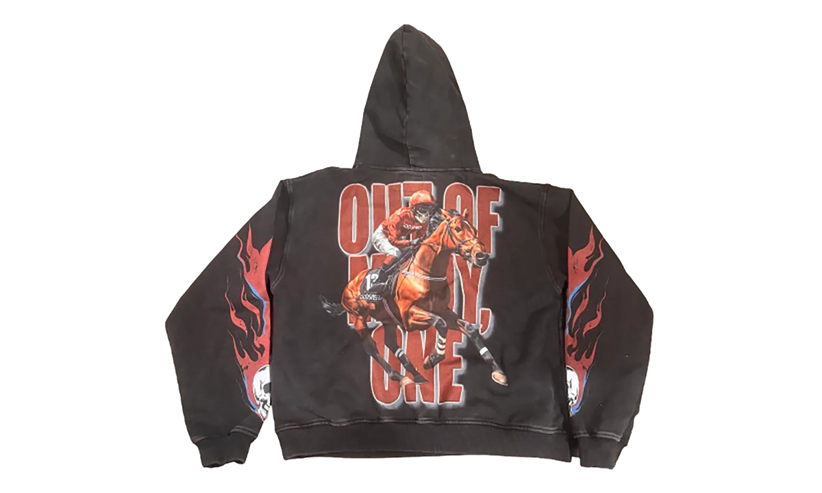 Thoroughbred Hoodie "Black Wash" GS012