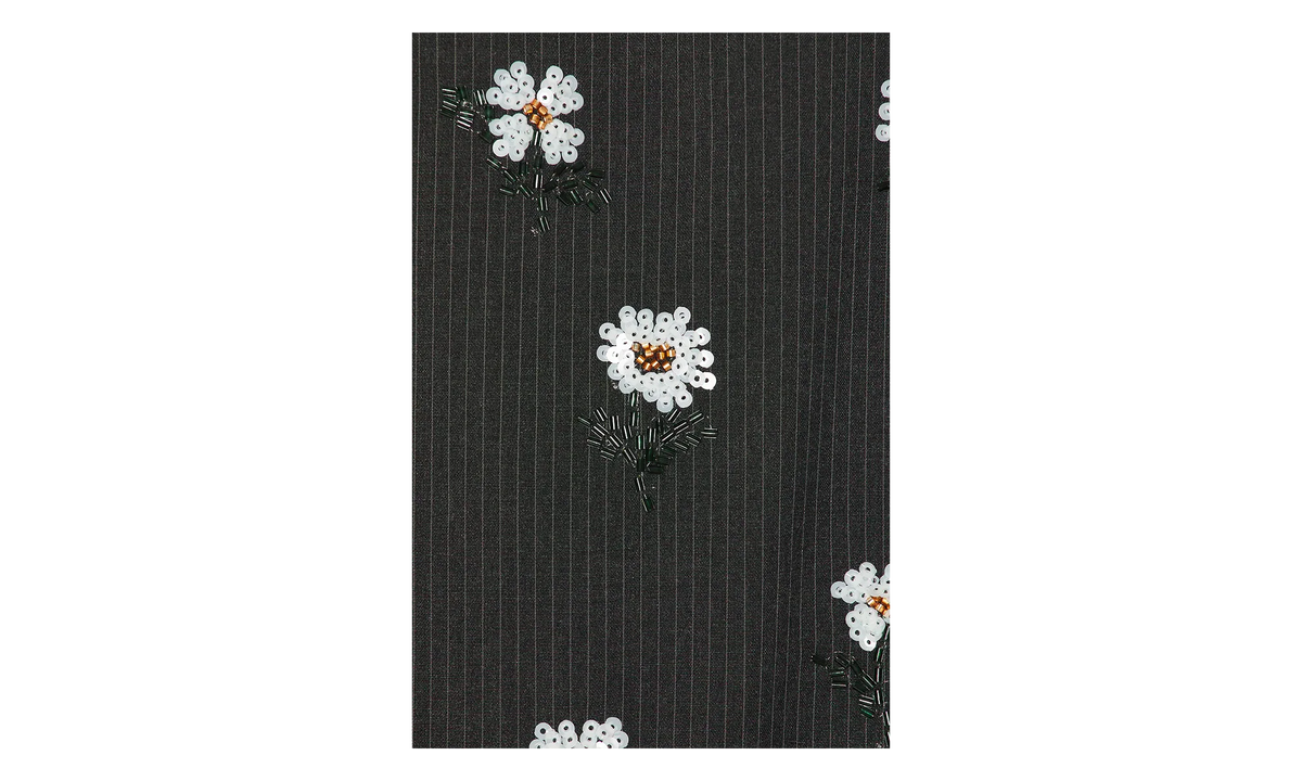 Flower Beaded Pants "Black" HTG260115 BLK