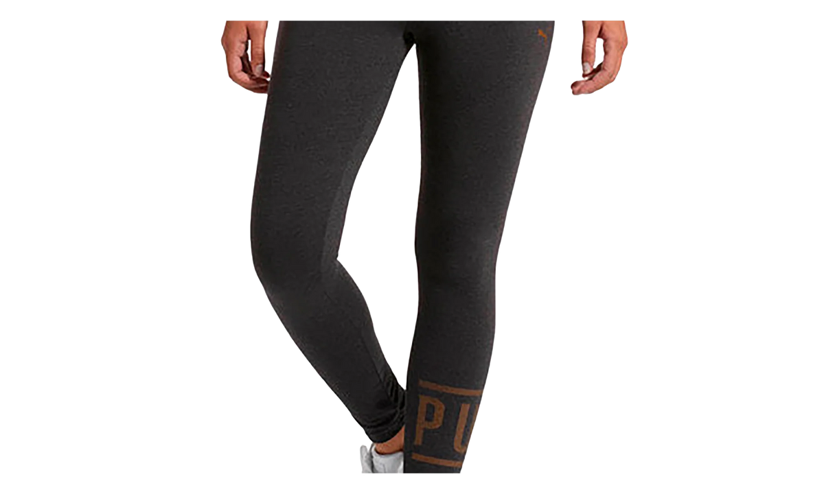 Athletic Logo Leggings WMNS "Dark Grey Heather / Bronze Metal" 854820 09