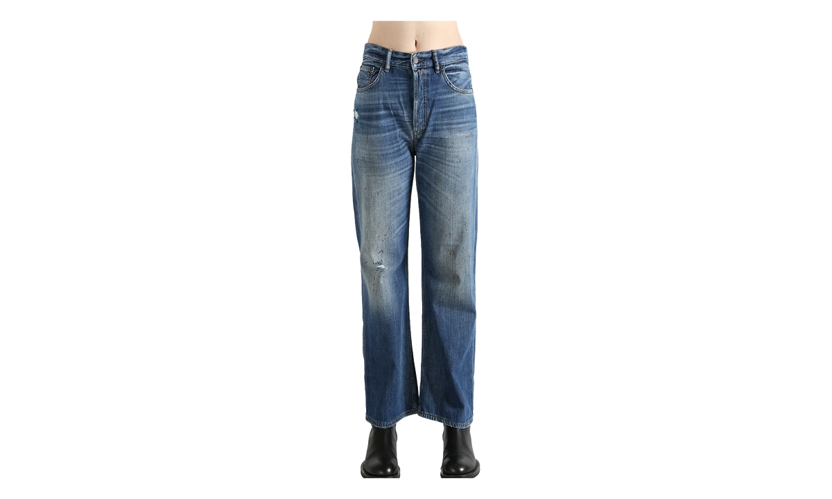 2021F Regular Fit Jeans WMNS "Mid Blue" ACNE STUDIOS 2021F MID BLUE TRAFALGAR