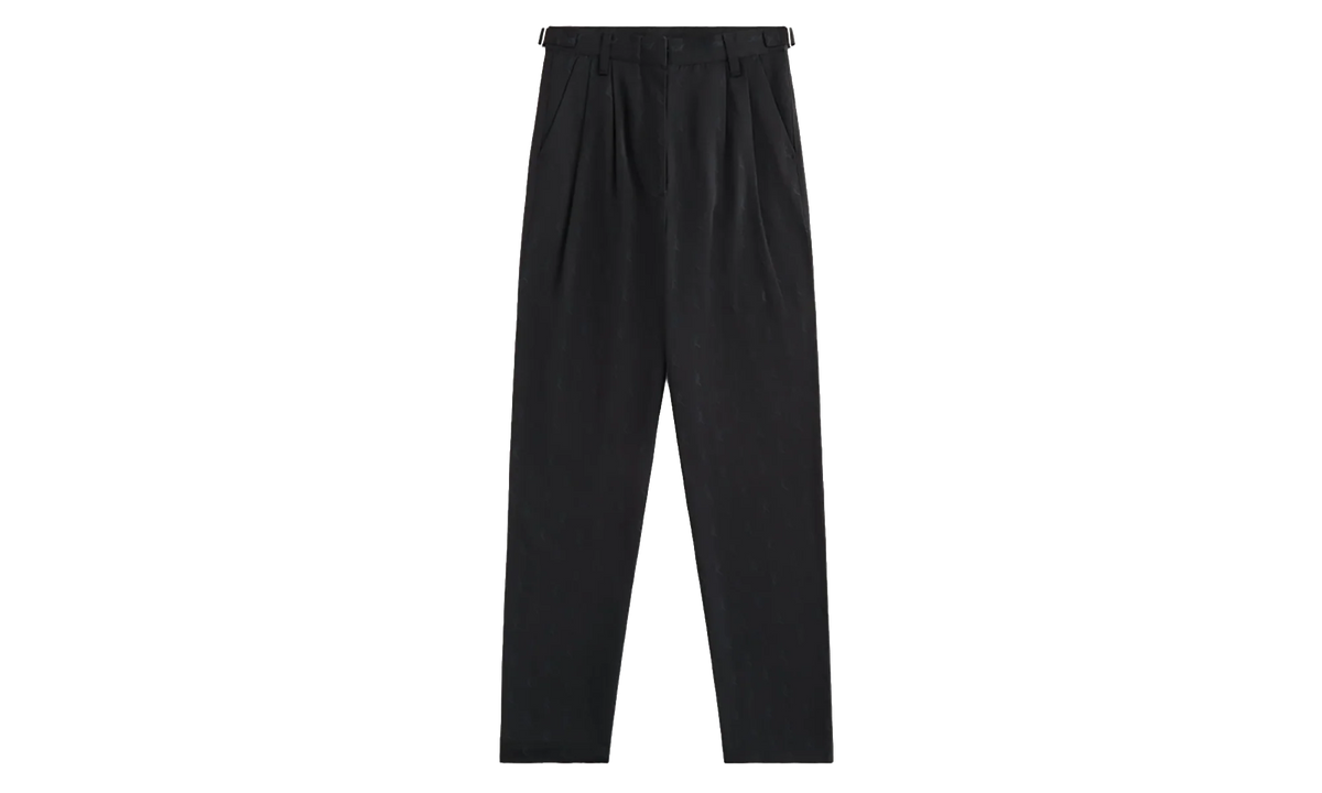 Script Logo Aidan Pleated Black Trousers "Black" KITH39