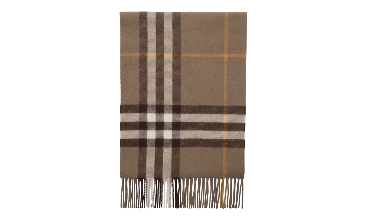 MU Giant CHK Scarf "Vole Brown" 8112647