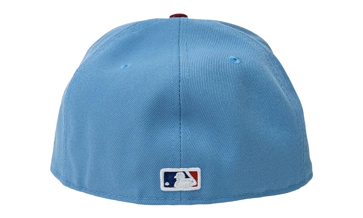 59FIFTY MLB NY YANKEES FITTED HAT "ERIC EMANUEL - Sky Blue/ Wine" EE424