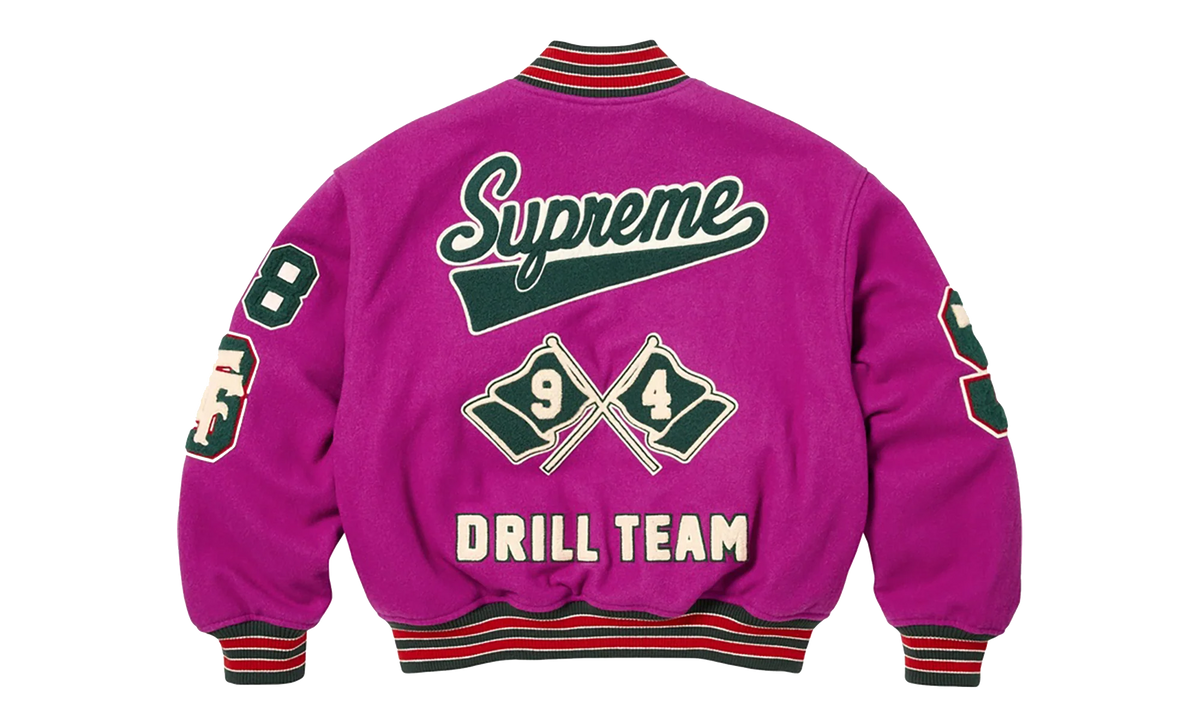 Drill Team Patch Varsity Jacket "FW25 - Magenta" SU27249