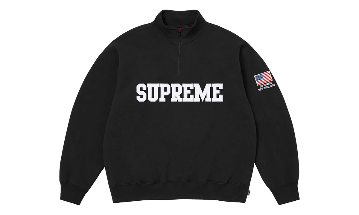 Shop Flag Half Zip Pullover "SS26 - Black - New York" SU27017