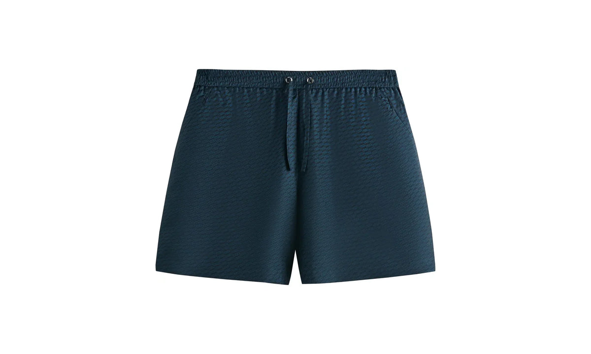 Monogram Silk Cedar Short "Nocturnal" KHM060467 413