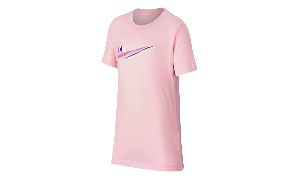 Sportswear Triple Swoosh Tee GS "Pink / White" CU4572 654