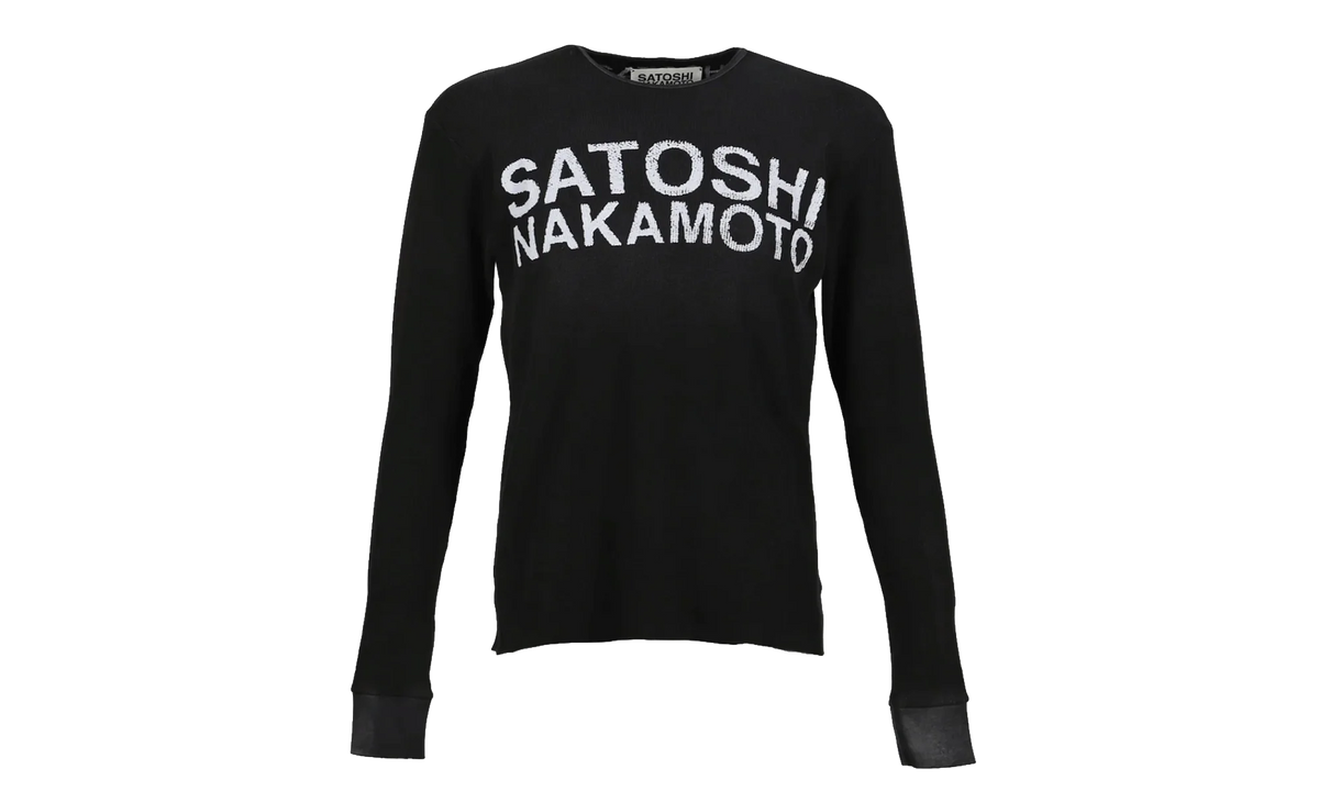 Logo Thermal Long Sleeve Shirt "Black White" FW25LS001 BLK