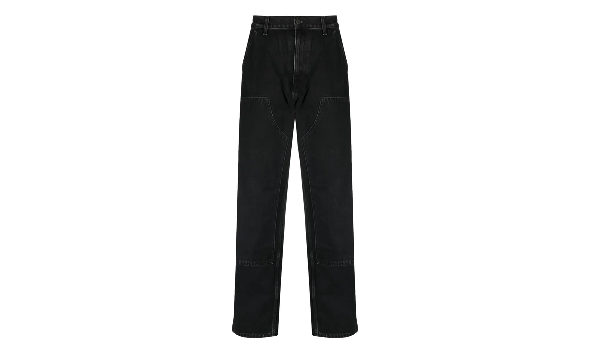 Denim Double Knee Pants "Black Stone Washed" I032699 8906