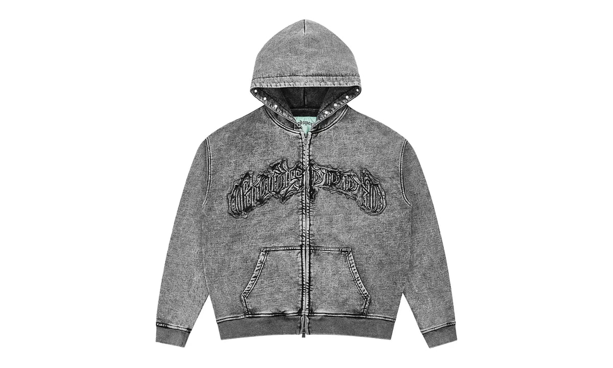 Symmetric Studded Hoodie "Acid Wash" 13MBUT5E