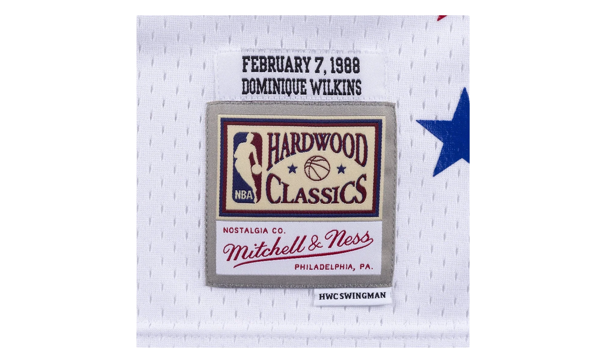 NBA Dominique Wilkins Swingman Jersey "1988 All-Star - White" SMJYBW18018 ASEWHIT88DWI