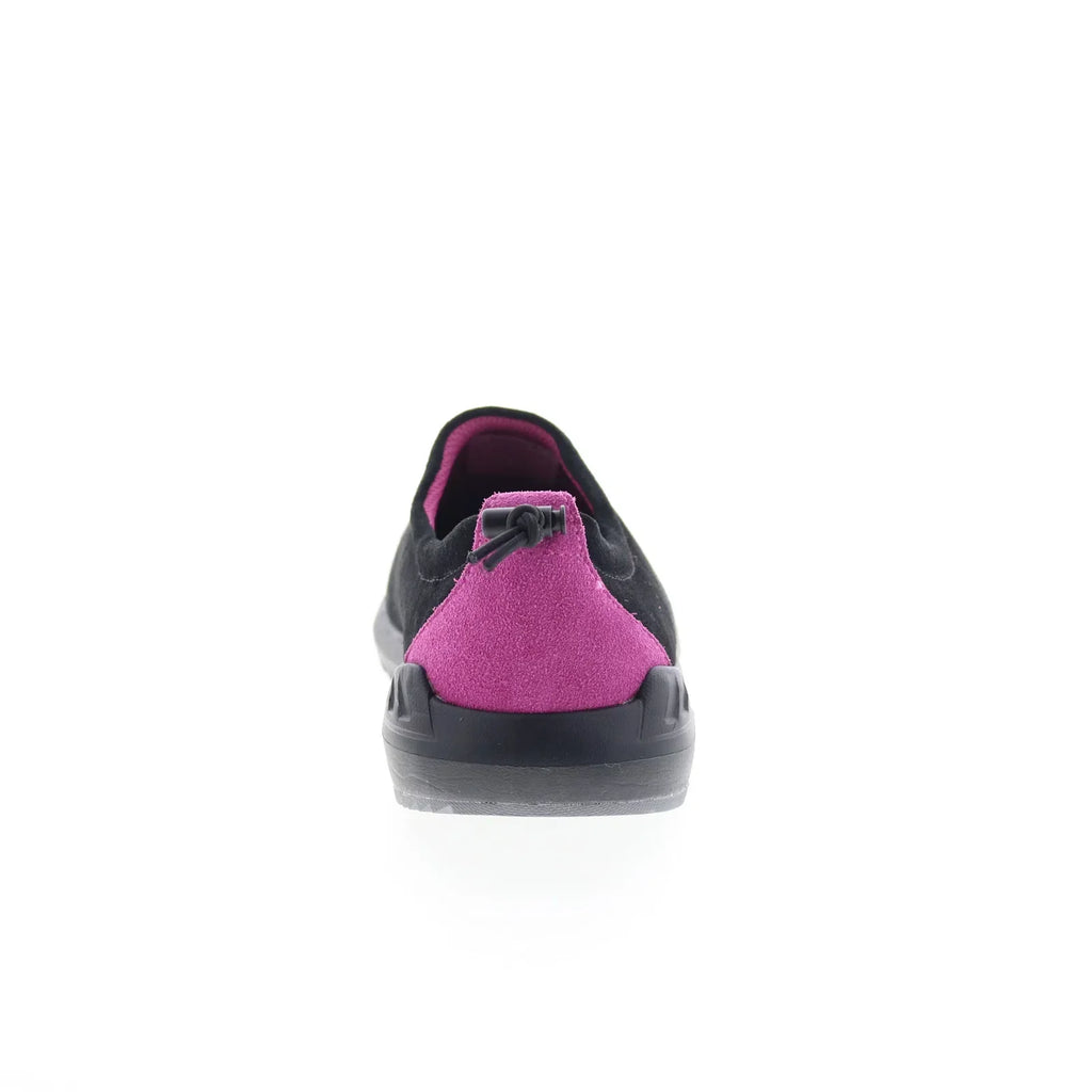 Bearpaw Jack 2919W-011 Womens Black Suede Slip On Lifestyle Sneakers Shoes