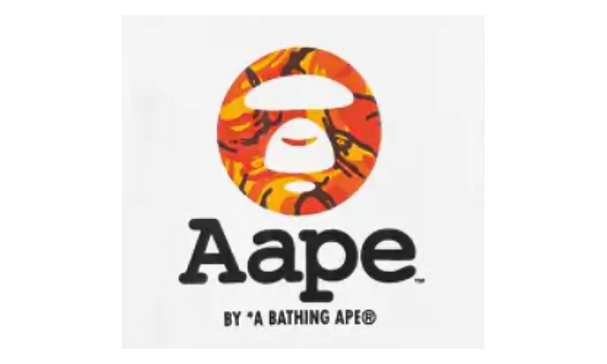 AAPE OG Moonface T-Shirt "White Orange Camo" B762DA4F