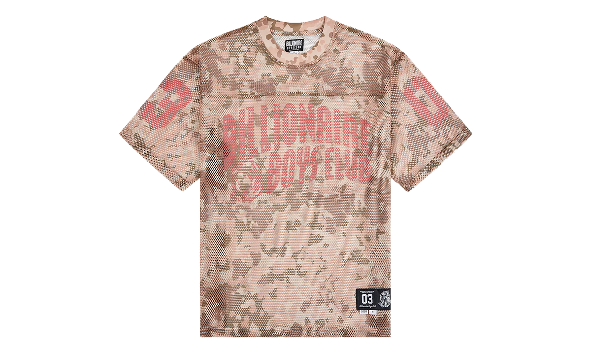 Varsity Logo Mesh T-Shirt "Doeskin" 861 2319 DOE