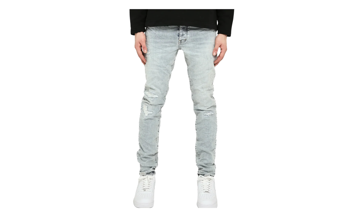 Kivu Skinny Repair Jeans "Light Indigo" P001 KVRL425