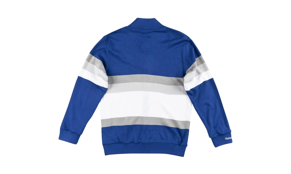 MLB Front Stripe Full Zip Sweater "Los Angeles Dodgers - Royal" SWTRAJ18024 LADROYA