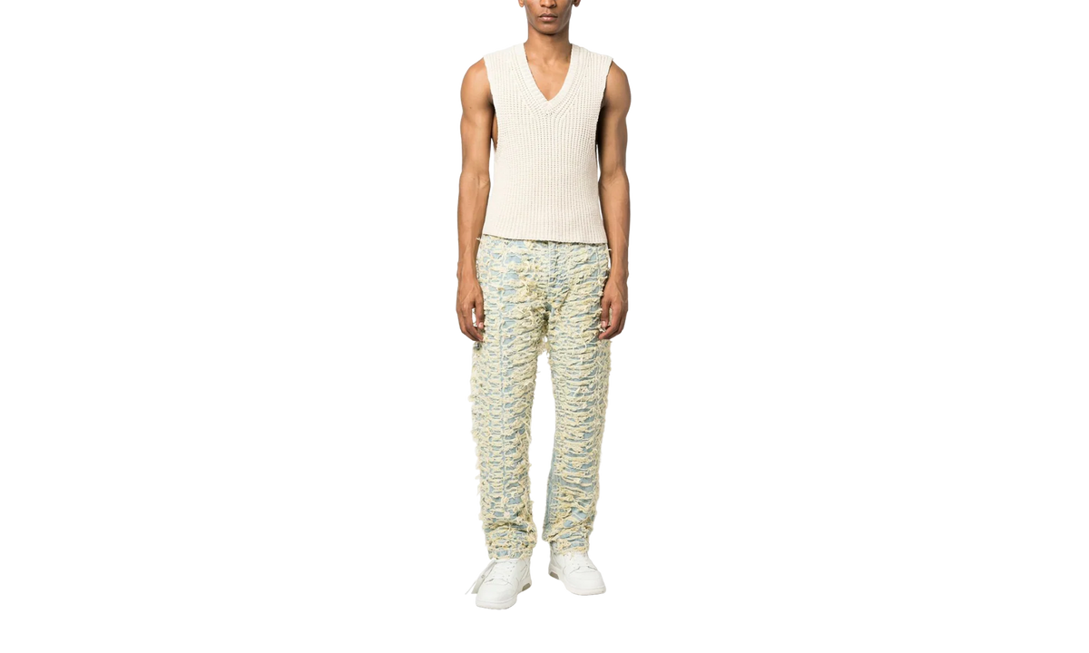 Denim Distressed Jeans "Husk Yellow" 2637 100000201DDJ HUSK