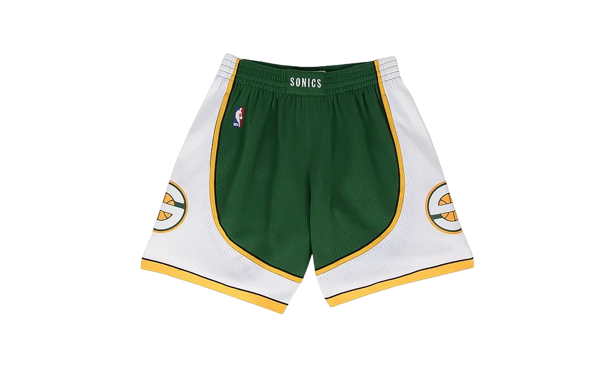 NBA Swingman Road Shorts "2007-08 Seattle SuperSonics - Dark Green" SMSHGS18254 SSUDKGN07