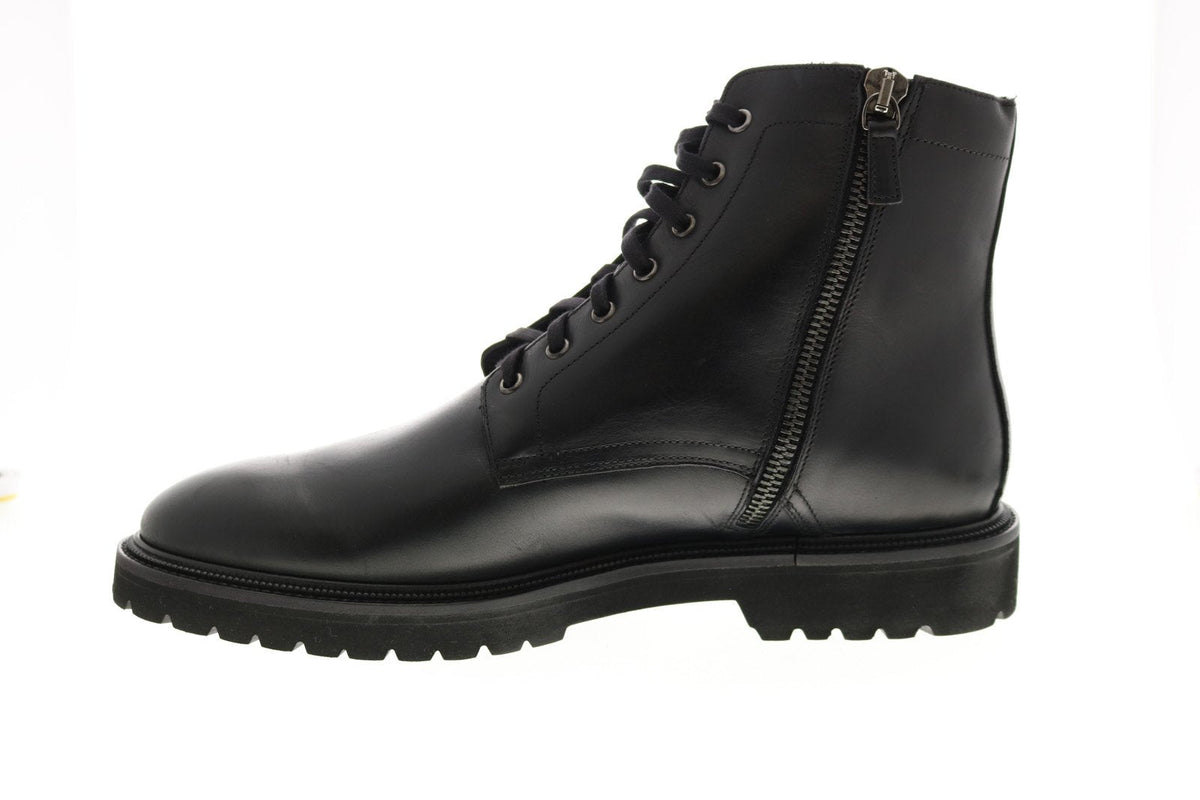 Aquatalia Patrizio Calf 34M0935-BLK Mens Black Leather Casual Dress Boots