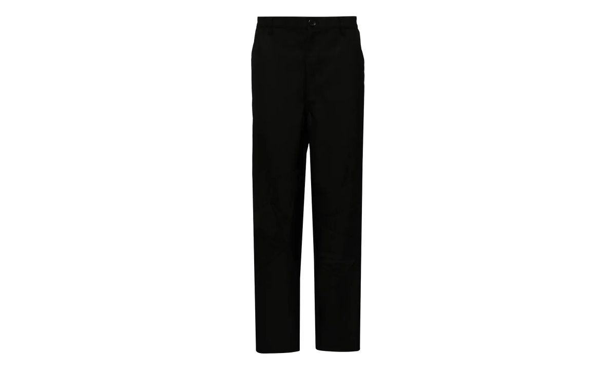 Wool Polyester Plain Gabardine Pants "Black" FN P004 051