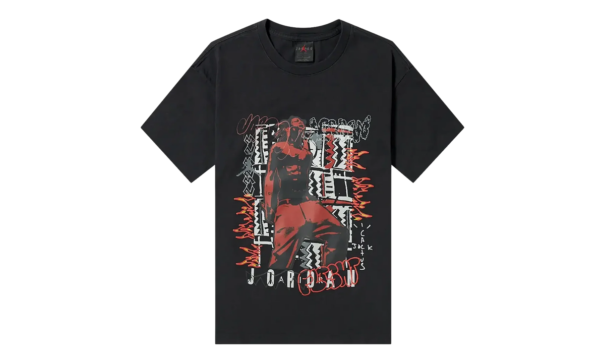 Cactus Jack x Air Jordan MJ 2 T-Shirt "Black" TSUC55