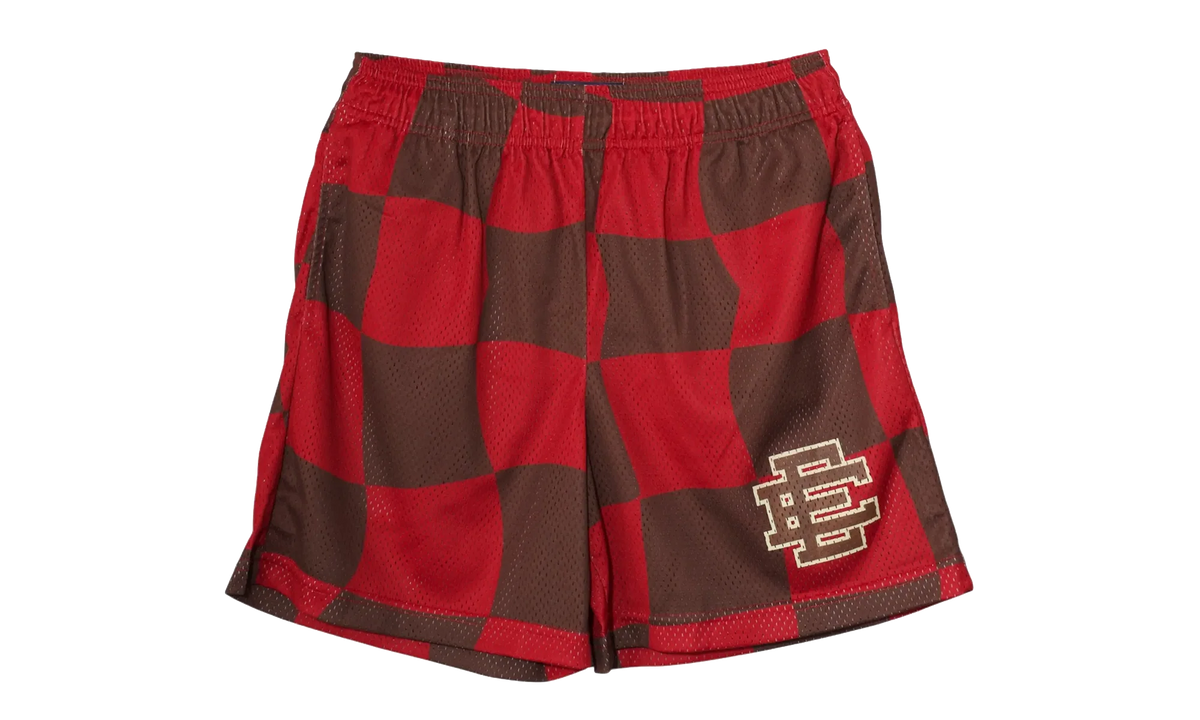 EE Basic Shorts "Red Chocolate Wavy Flag" EE130