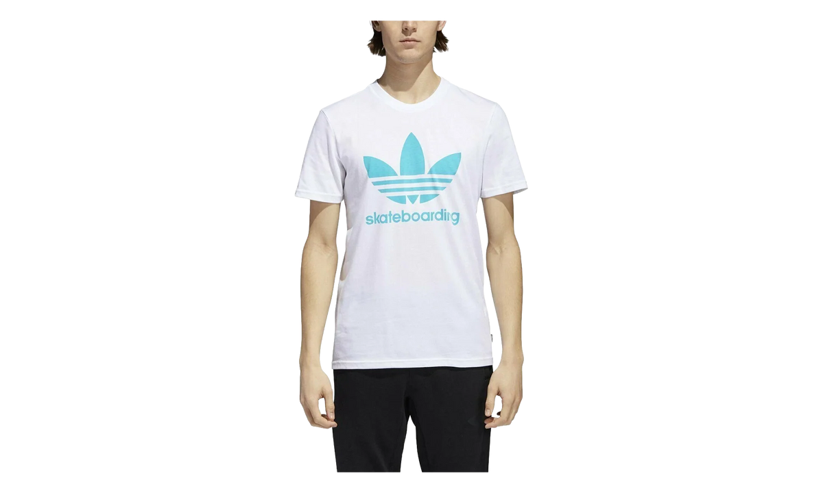 Skateboarding Clima 3.0 T-Shirt "White / Energy Blue" CW2350