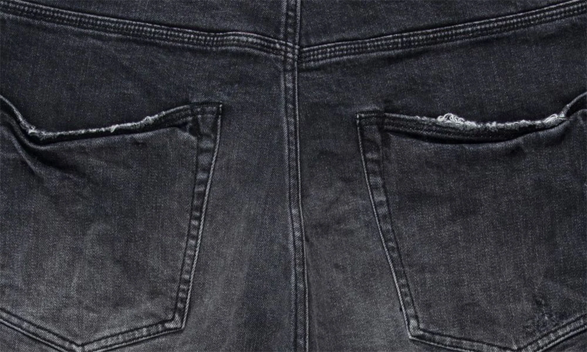 BLACK BLOWOUT RELAXED SHORTS "Black" P021 BBRH223