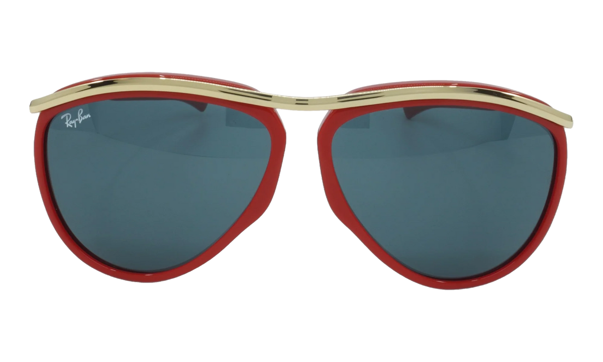 AVIATOR OLYMPIAN SUNGLASSES "POLISHED RED" RB2219-1243R5_59