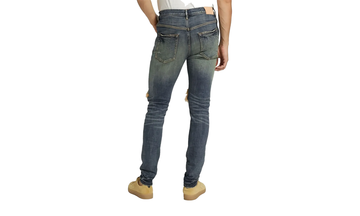 DROPPED FIT JEANS - MID RISE WITH TAPELEG "Indigo" P002 MID 34