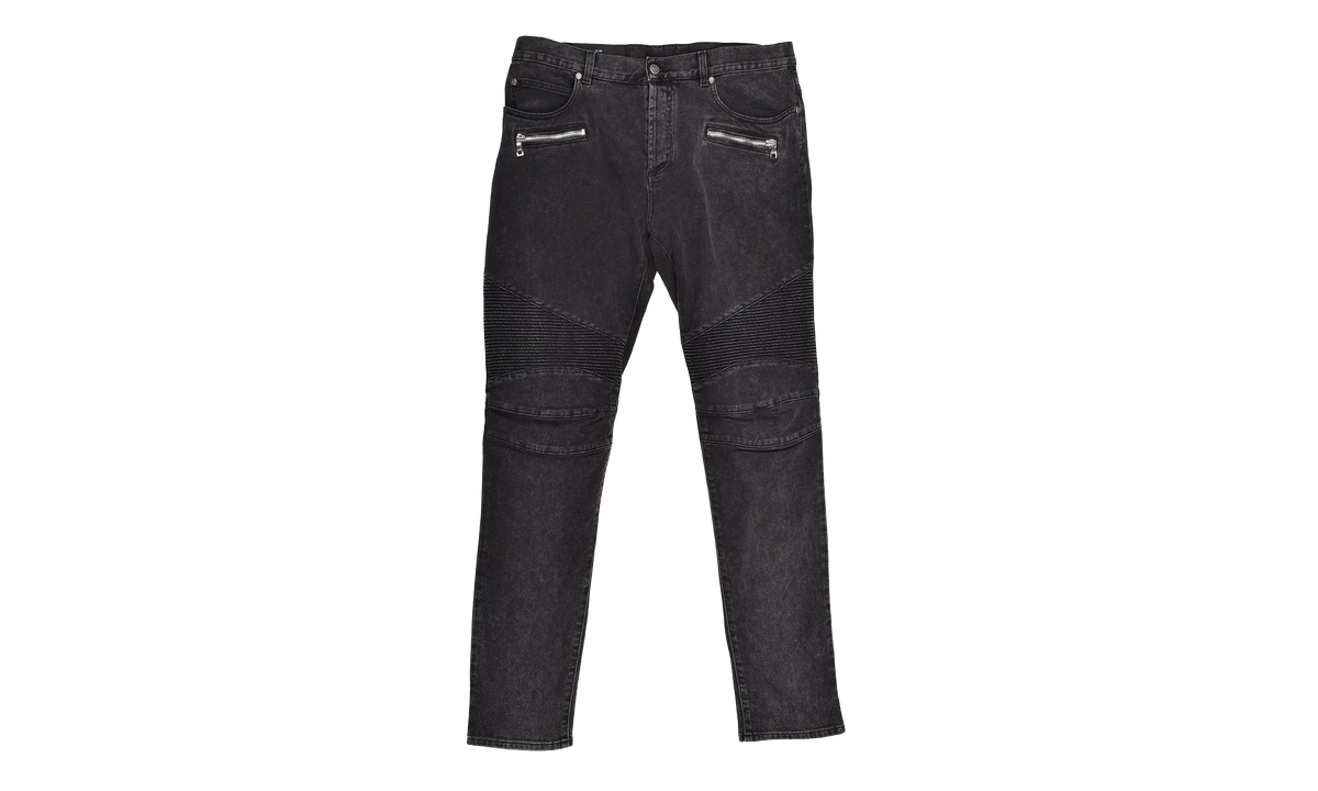 Ribbed Slim Jeans "Black" AH1MG005DB670PC