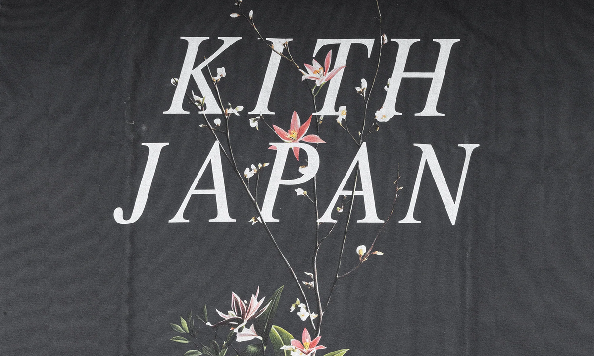 Japan flower vintage tee "Black" KHM034701 101